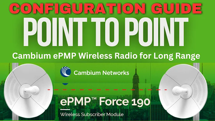 Cambium ePMP Force 190 5 GHz point to Point configuration | Subscriber Module | ePTP Master |  Slave