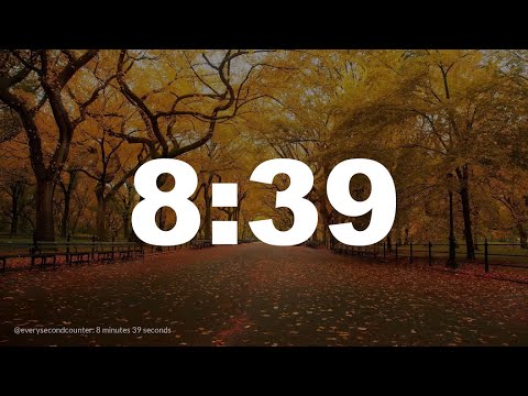8 minutes 39 seconds [519 secs] clock timer countdown || Alarm Focus