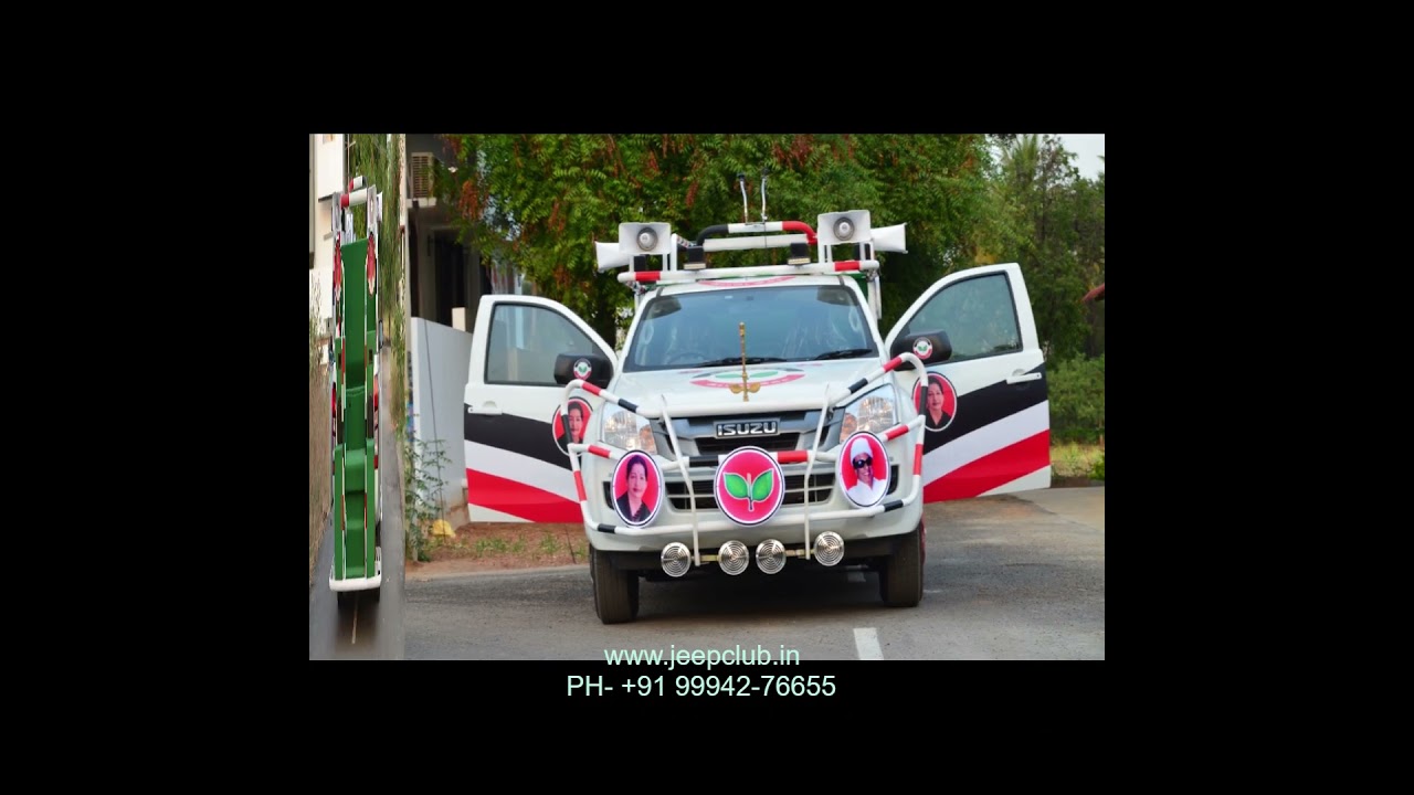 Election 2026: Custom Campaign Vehicles | Jeep Club Coimbatore