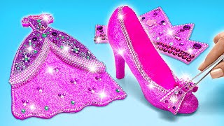 Cmo Hacer Ropa Rosa Brillante De Ariel Con Arcilla Y Cristales  bricolaje Divertido