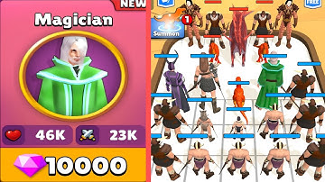 Max Level in Merge Master Dinosaur Monster Fusion: Magician Warrior Unlock Game