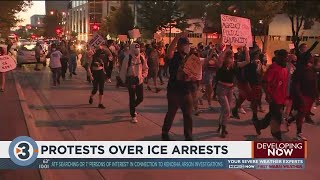 Protests held in downtown Madison over ICE arrests
