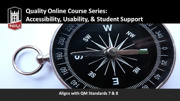 Quality Online Course Series: Accessibility, Usability, and Student Support
