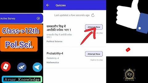 Class 12th Political Science active survey on avsar app all answers in this video #avsarknowledge