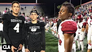 TRINITY LEAGUE CLASH! | Servite vs JSerra Catholic Highlights | 2019 @SportsRecruits HS Football Mix