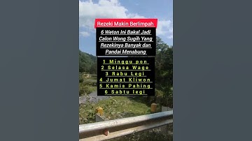 6 Weton Yang Rezekinya Banyak Dan Pandai Menabung #shorts