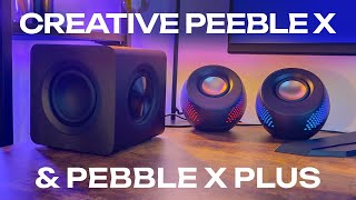 CREATIVE Pebble X and X Plus REVIEW - BETTER THAN THE PRO?! Check out the comparison! I'M IMPRESSED!