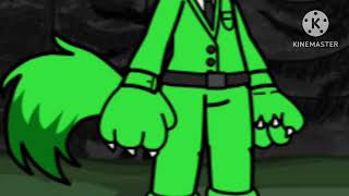 Green Stickman Dad Turns Into Werewolf 