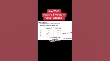 Edexcel Physics unit 1-jan. 2018 - WPH11/J/18 Q3 Opgelost#shorts
