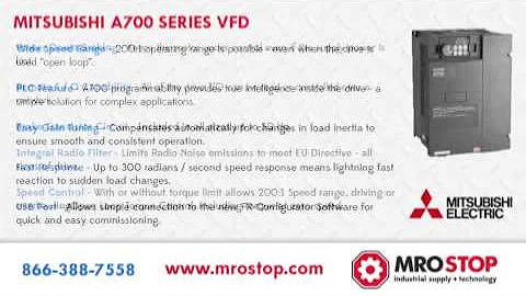 FRA740-01440-NA Mitsubishi A700 Variable Frequency Drive 100HP  480V