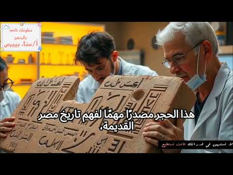 حجر بالرمو و صلاية الملك نعرمر معلومات خاصة بمنهج الصف الاول الثانوي الترم الاول