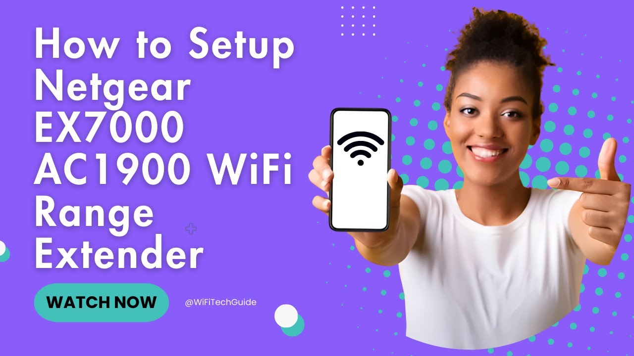 NETGEAR EX7000 AC1900 Extender Setup | WPS & Web Browser Method (Full ...