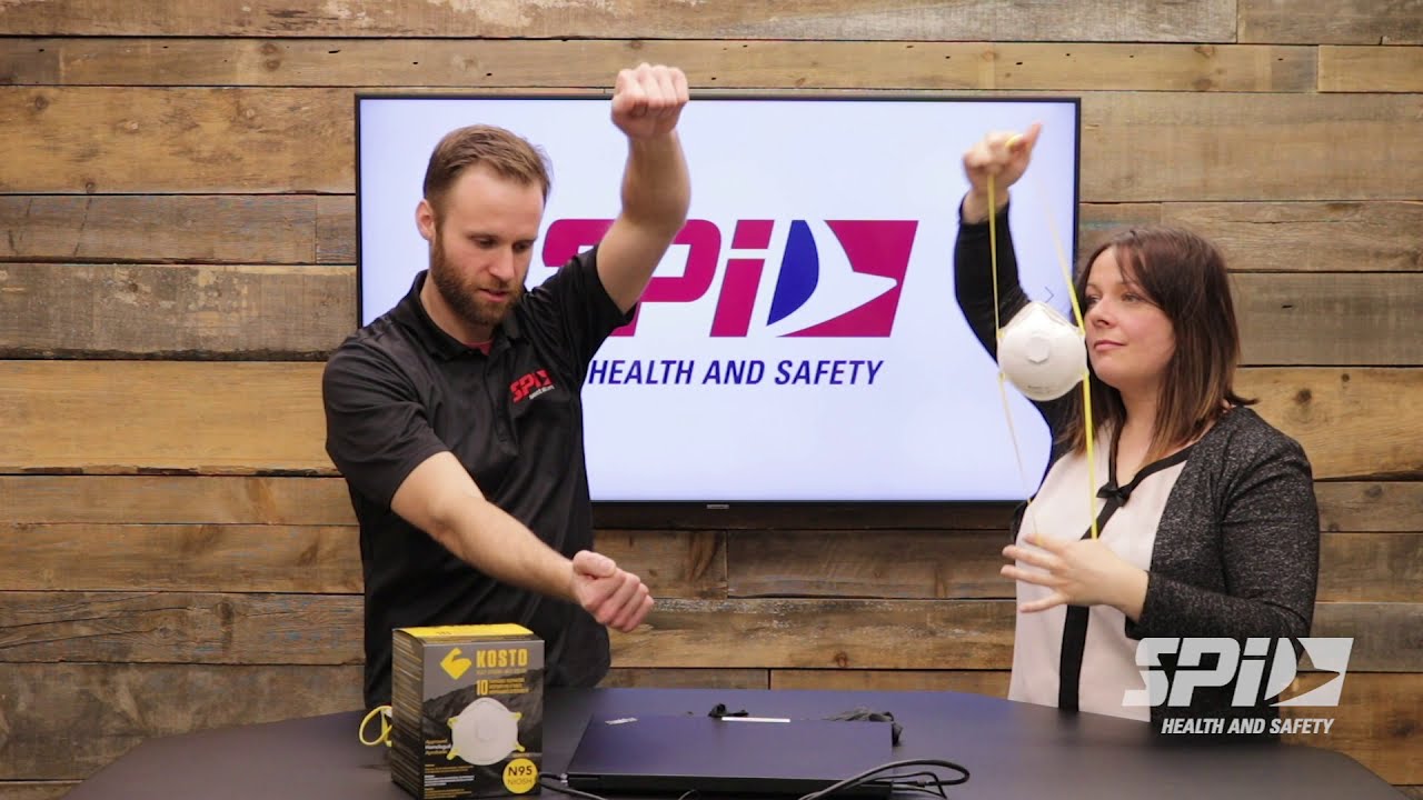 How to don on and don off an N95 disposable respirator - SPI Health and ...