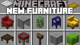 Minecraft BRAND NEW FURNITURE MOD / FIND WHICH FURNITURE ITEMS LOOKS NICE IN YOUR HOUSE !! Minecraft screenshot 4
