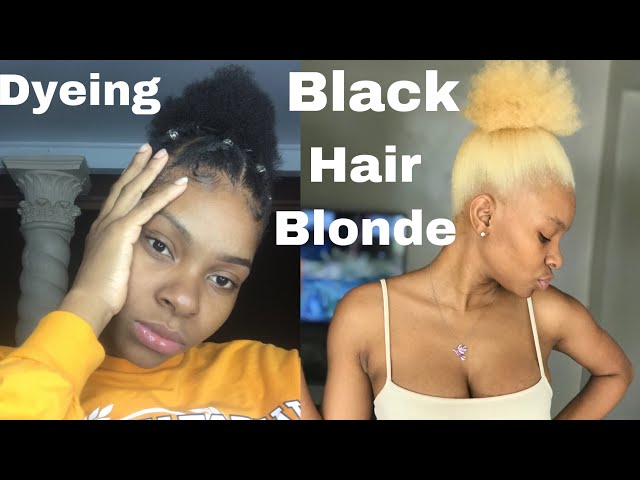 How to Dye Black Hair Blonde - Bellatory