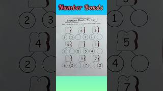 Number Bonds #numberbonds #maths #shorts Number Bond Worksheets