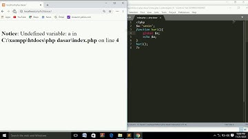 TUTORIAL PHP | Belajar PHP Dasar Untuk Pemula (return & scoop)