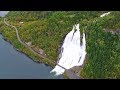 Waterfalls in western Norway. 4K. Phantom 4p+