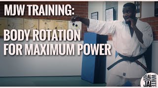 Michael Jai White Kyokushing Training - Body Rotation for Maximum Power