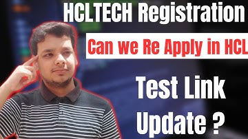 Can We Re Apply in HCLTECH ? | HCLTECH Application Problem Solution | Test Link Update