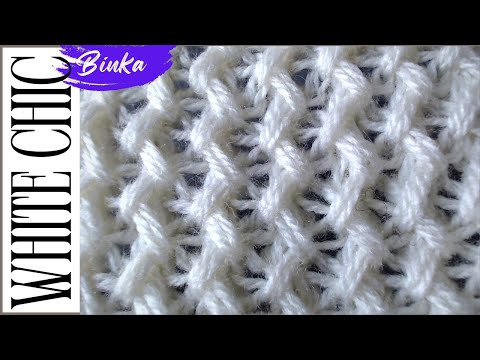 [Bulgarian] Relief knit with vertical zig-zag convex paths. Релефна плетка с вертикални пътеки.