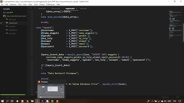 Tutorial JSON PHP pada table ADMIN BUKU ANGGOTA menggunakan databse perpustakaan