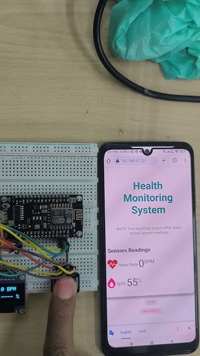 IoT Based health Monitoring System using Esp8266 #iot #ytshorts # ...
