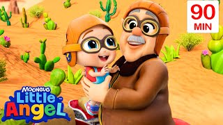 Ride-A Long With Grandpa| Nursery Rhymes for kids - Little Angel