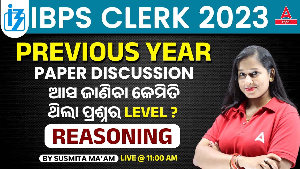 IBPS Clerk Preparation 2023 IBPS Clerk Reasoning Classes Previous