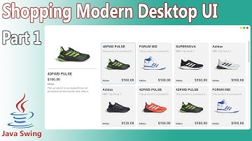 Java Swing - Shopping Modern Desktop UI Design (Part 1)
