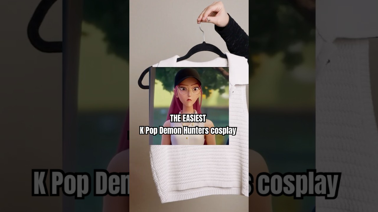🤯 A surprisingly EASY thrifted cosplay 🤯 #kpopdemonhunters #thriftflip #thrifthaul