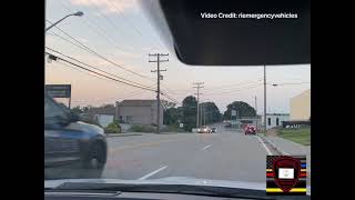 Warwick Police Department RI Cruisers P-7 and P-9 responding Priority 2