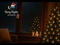 🔴 Rain on a Cozy Christmas Window 🎄 Calm Sleep Sounds