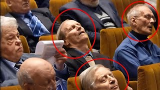 MPs sleep and the service goes on. Sleeping tired, politicians and elected officials