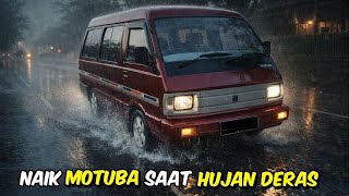 Mengendarai mobil tua carry 10 disaat hujan deras || Dashcam LINGDU D08