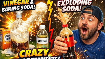 INSANE Science Experiments! Vinegar & Baking Soda + Exploding Soda Bottle 🤯