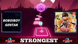 Tiles Hop: EDM Rush! - STRONGEST (Cover Parody) BoBoiBoy Characters!!! screenshot 3