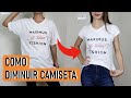 Como diminuir camiseta SEM MÁQUINA! ✂🧵