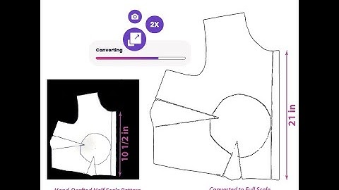 Convert Half-Scale Pattern to Full Size Fast & Easy with Nu-Size Sewing Pattern App!