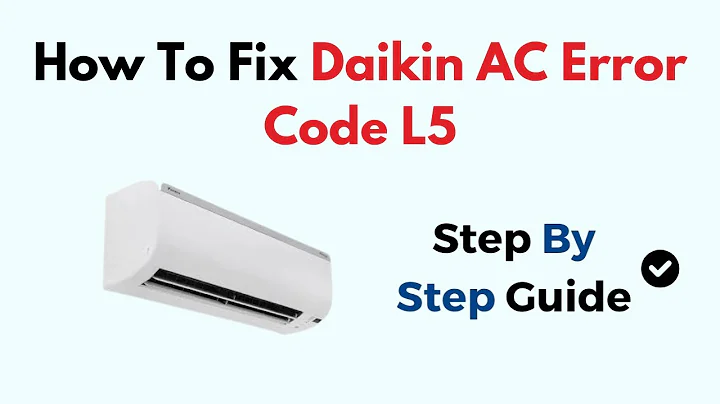 How to Fix Daikin AC Error Code L5 – Outdoor Unit Lockout, Causes & Step-by-Step Reset Guide