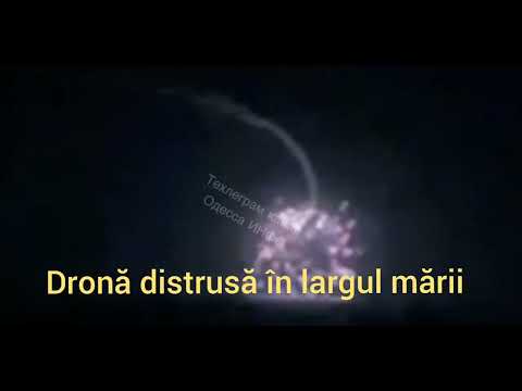 Dronă distrusă în largul mării