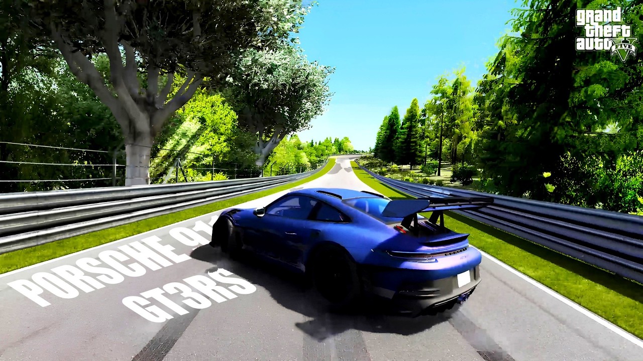 Porsche GT3 RS in Its Natural Habitat | Nürburgring Cinematic Drive (GTA V)