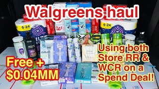Walgreens Haul || All FREE + $.04MM💰🔥||5/10-5/16 || Using Store RR & WCR on a Spend Deal || $45/$10🔥