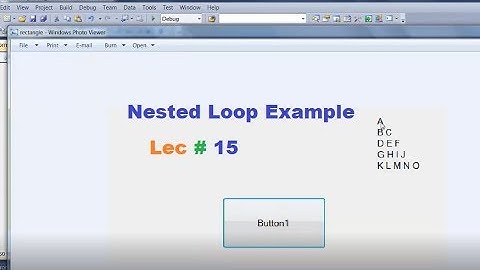 Practice Nested for Loop in Urdu/Hindi
