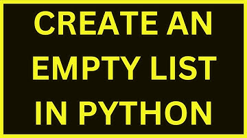 How To Create An Empty List | Python 4 You | Lecture 114