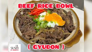 BEEF RICE BOWL (GYUDON )