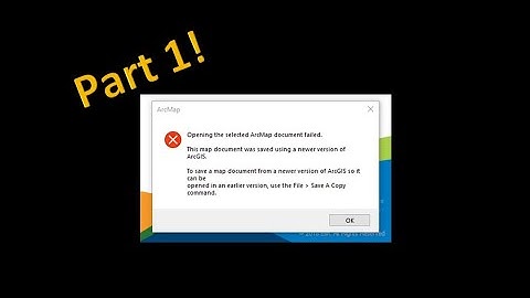 Downgrading an MXD to a Different Version using ArcMap [Part 1 of 2]