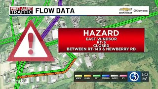 Suspicious package closes intersection in East Windsor