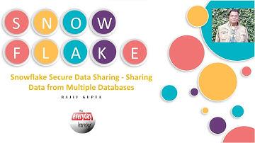 Snowflake Secure Data Sharing - Sharing Data from Multiple Databases | Rajiv Gupta Learn Everyday