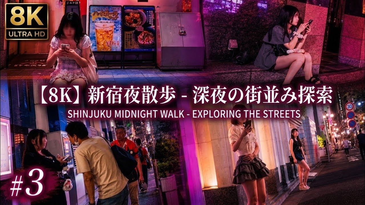 【8K HDR】Walking Through Kabukicho's Hotel District at Night | Shinjuku Tokyo Night Walk ASMR